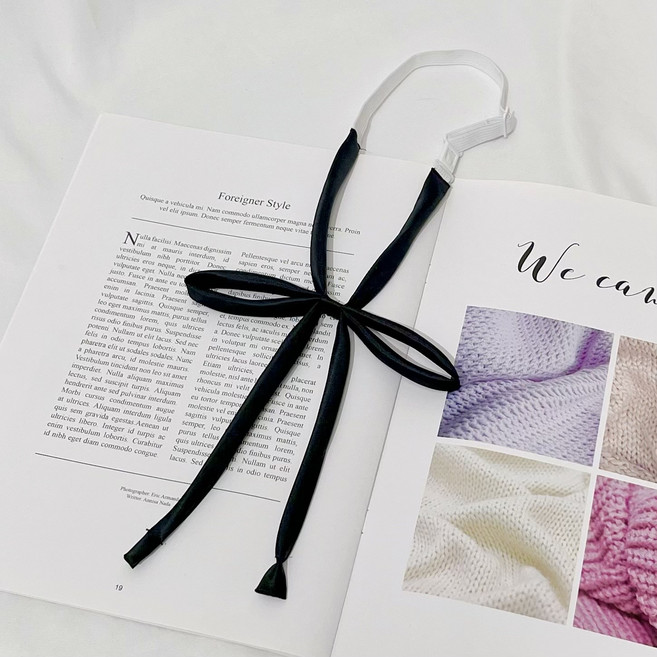 오드아이 얇은 리본 넥타이 끈타이 일본 대만 학생 교복 프레피룩