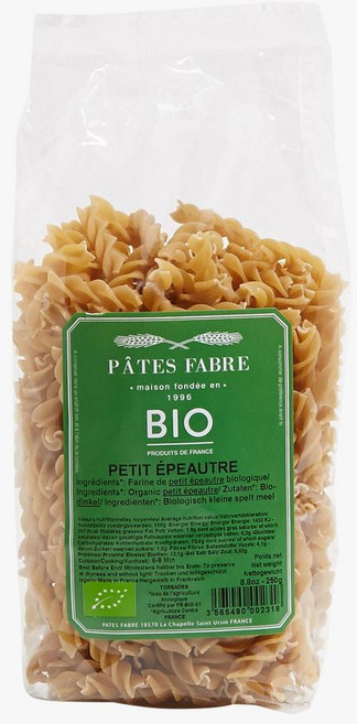 프랑스 파테스 파브르 Pâtes Fabre 스펠트 트위스트 파스타, 250g, 3개