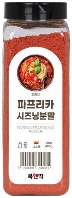 쿡앤딱 파프리카 시즈닝 분말 400g 대용량 식자재, 1개