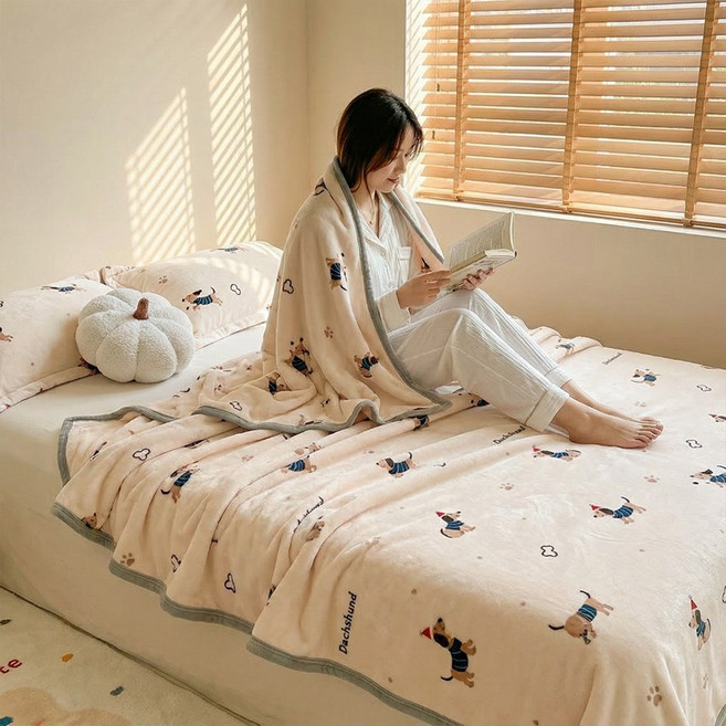 포근달 밍크 극세사 담요 사계절 다용도 무릎 담요이불