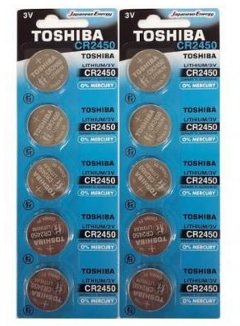 도시바 코인건전지 CR2450 5개입 X 2개 스마트키배터리