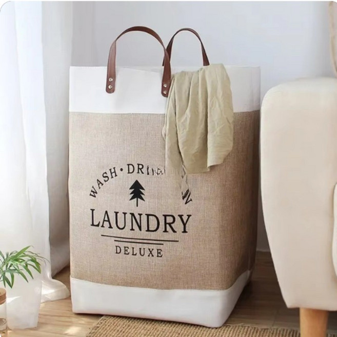 이튼몰 빨래바구니 접이식 대형 세탁바구니, 카키