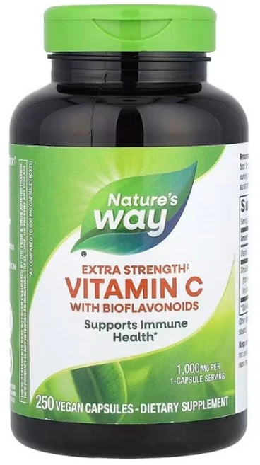 네이쳐스웨이 바이오플라보노이드 함유 비타민C 1000mg 베지캡슐 250정 1개 - 쿠팡