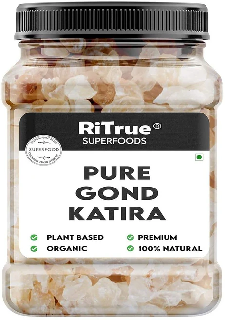 인도 Ritrue Gond Katira 순수 유기농 300G 트라가칸스 크리스탈 100% 천연 badam Pisin 아몬드껌, 1개 - 쿠팡