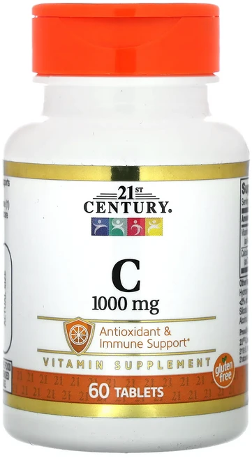 21st Century 비타민C 1000mg 60정, 1개 - 쿠팡