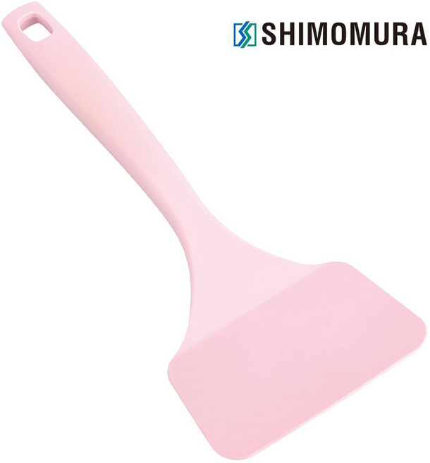 일본 시모무라 편리한 다용도 핑크 뒤집개 계란말이 뒤집게 주걱 서버 서빙 요리 부침개 볶음 팬케익 디저트, 1개, 본상품