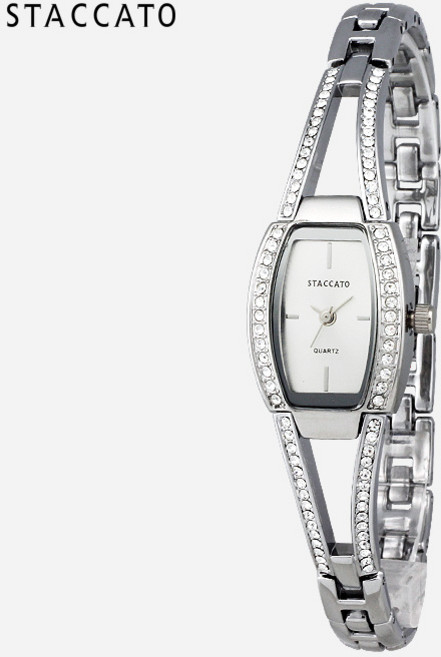 행사 여성용 주얼리 팔찌메탈시계 실버화이트 ST-255