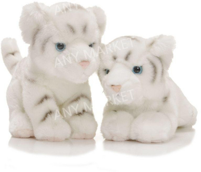 백호랑이 애착인형 정품보장 동물원 20 30 40cm, 백 호랑이, 25CM x 높이 20CM, 1개