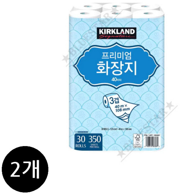 코스트코 커클랜드 프리미엄 화장지 40m 30롤 3겹 두루마리 휴지 무형광 천연펄프, [커클랜드]코스트코 커클랜드 프리미엄 화장지 3겹 30