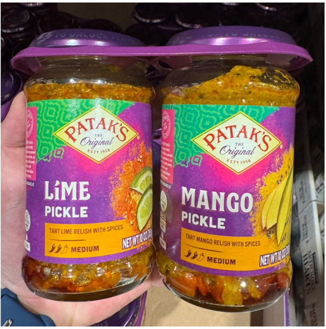 Patak's 파탁스 피클 망고&라임, 2개, 283g