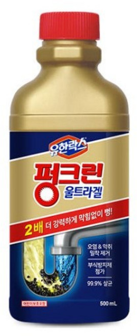 유한락스 펑크린 울트라겔 500ml x 2개, 1개