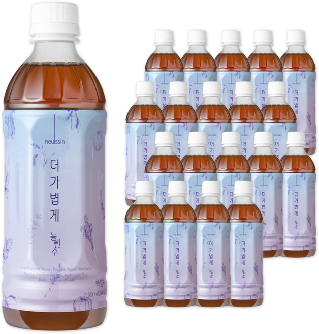 더 가볍게 늘씬수 붓기케어 데일리 보리차 누룽지맛 500ml, 20개