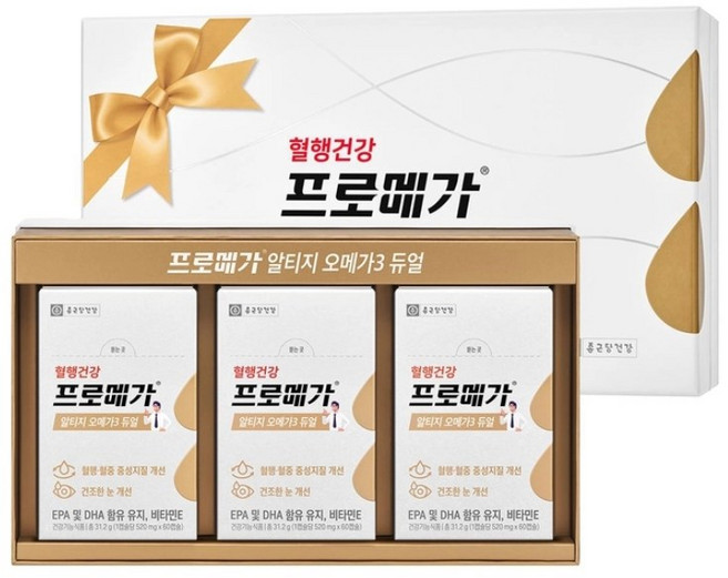 종근당건강프로메가알티지오메가3/ 520mg x 180캡슐 ss8942031, 60정, 3박스