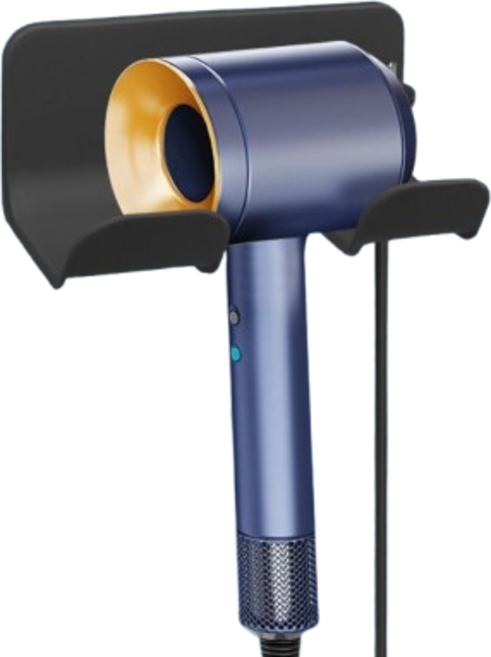 안젤로 무타공 헤어 드라이기 거치대, 2개, 블랙