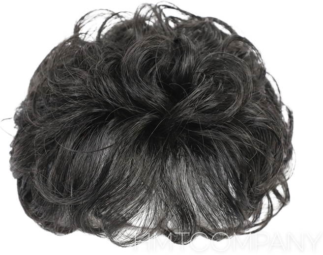 HMTWIG 펌스타일 정수리 탈모 커버 인모 가발 여성용 (H04), 블랙, 1개