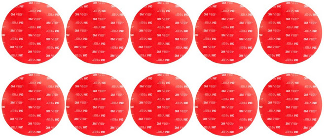 3M VHB 초강력 아크릴 양면테이프 원형 5cm x 5cm 10개입, 10개