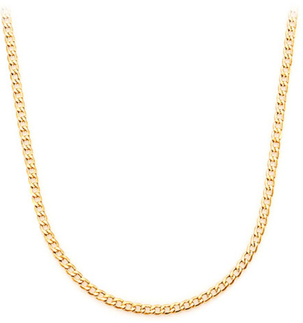 골드팡 14k 라운딩 커브체인 슬림라인 목걸이