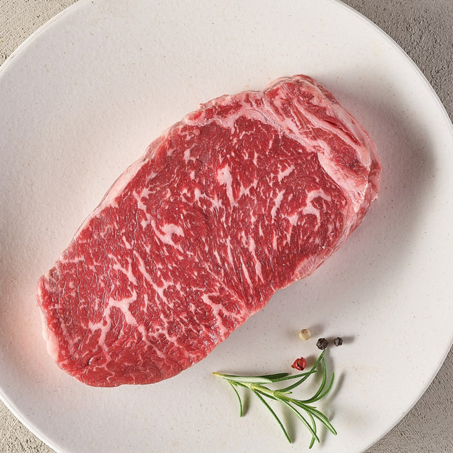 도담우 국내산 채끝 소고기 채끝등심 숙성채끝 채끝스테이크 구이용 (와사비솔트 증정), 1개, 200g