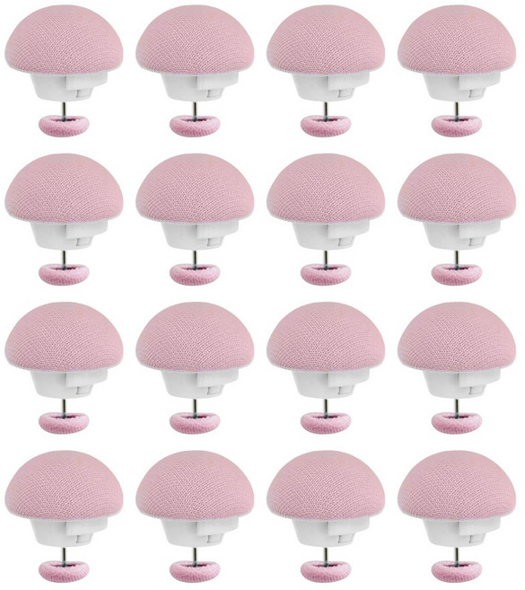 8+8기획 트리오즈 침대 고정핀 매트리스 이불 커버 밀림방지, 16개, 핑크