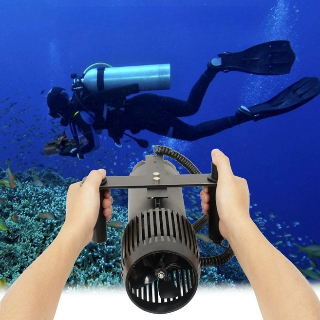 리온 수중스쿠터 추진기 다이빙 스쿠버 물놀이 부스터 수중, 1개, 블랙 2개