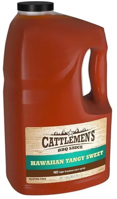 Cattlemen's Hawaiian Tangy Sweet BBQ 소스 3.8L 1갤런, 1개