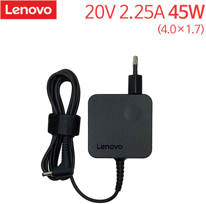 레노버 정품 노트북 충전기 어댑터 ADLX45NCC3 ADLX45NCC3A 호환 20V 2.25A 45W 외경 4.0mm 내경 1.7mm, 1개