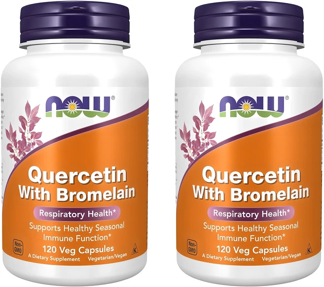 나우푸드 케르세틴 브로멜라인 베지 캡슐, 120정, 2개 - 쿠팡