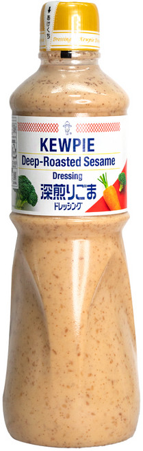 큐피 딥 로스티드 참깨 드레싱, 1L, 3개
