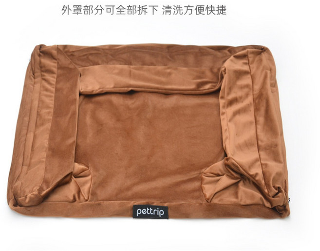 고양이 개 애완동물 소파 둥지 사각쿠션, 블라우스 워싱커버, M 60 45CM, 1개