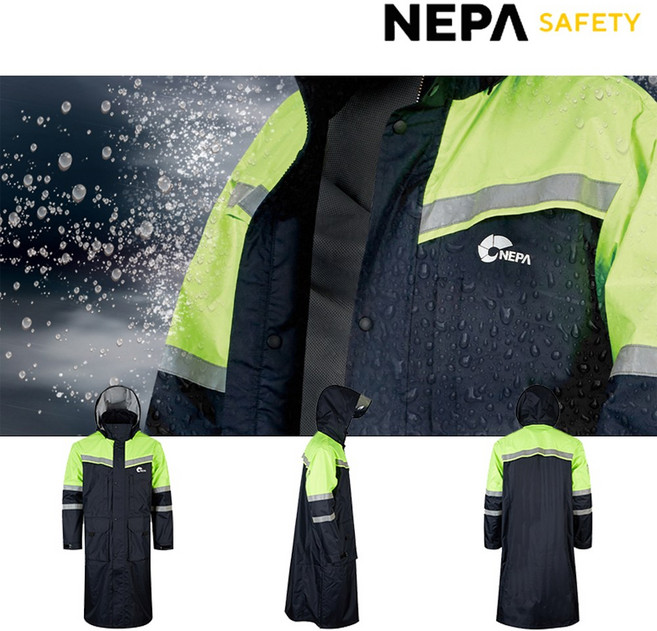 네파 safety 레인코트 우의 방수복 캠핑 배달, 1개