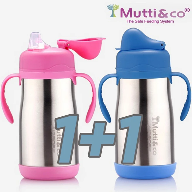 에어보스 뮤티앤코1+1 보틀, 2개, 스파우트컵(핑크)1+1 - 쿠팡