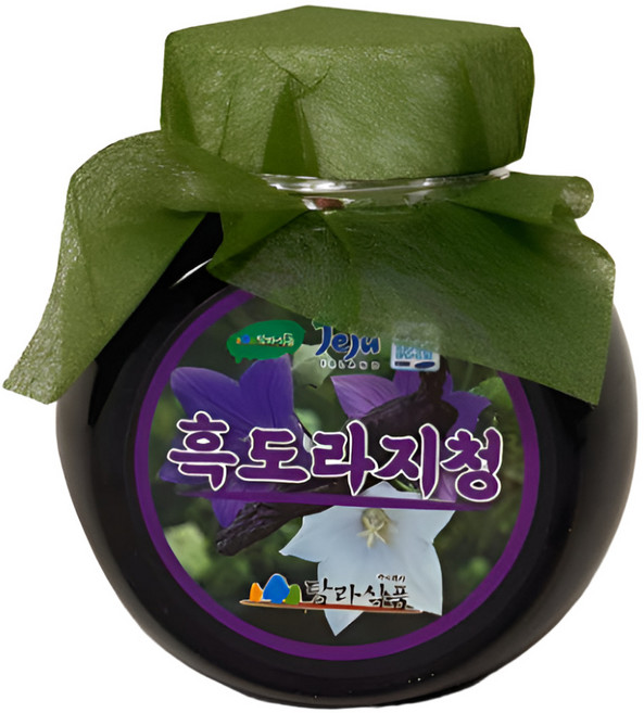 제주 흑청담 흑도라지청 플라티코딘D 흙도라지청, 1개, 200ml
