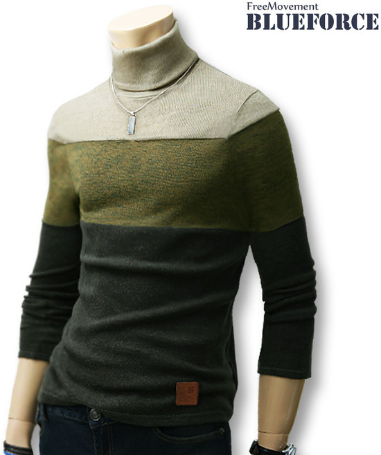블루포스 페이질 남자 폴라티 목티 남성 목폴라티 가을 겨울 빅사이즈 긴팔 티셔츠