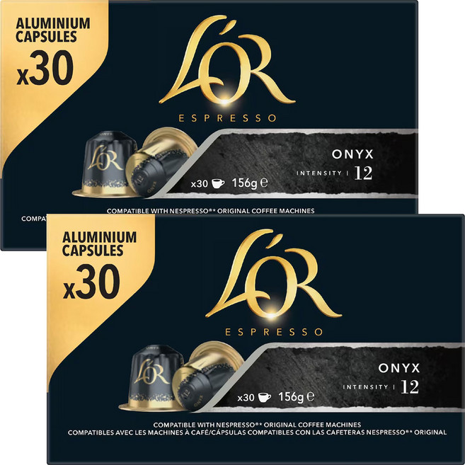 로르 노르 에스프레소 오닉스 커피, 156g, 2개, 30개입