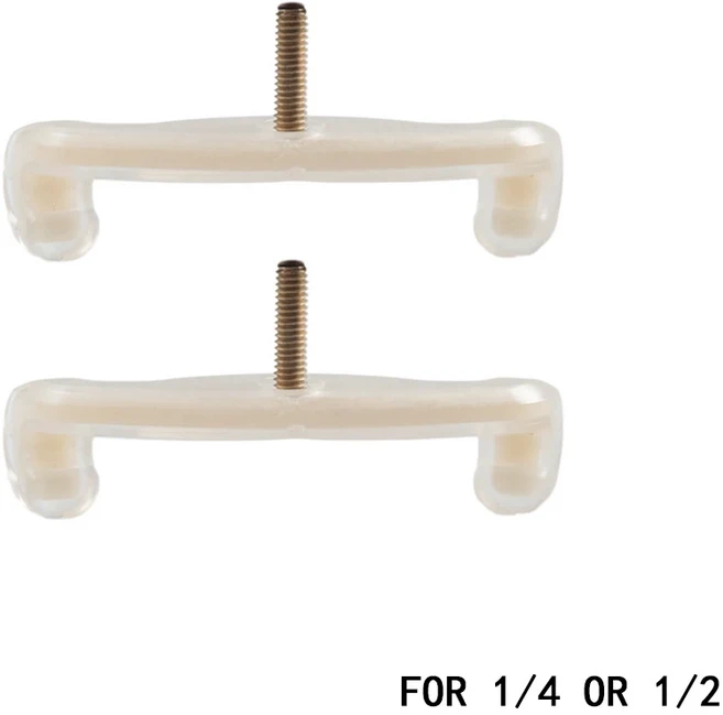 쿠쿠스토어 2Pcs 실적인 3/4 1/2 바이올린 조정 가능한 어깨 받침 고무 발
