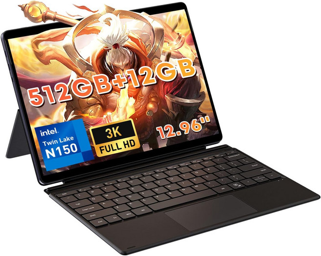 CHUWI Hi0 Max 2 in Windows 태블릿 296 인텔 N5036GHz 2GB LPDDR5 52GB SSD 백라이트 키보드가 있는 FHD IPS 2880 * 920