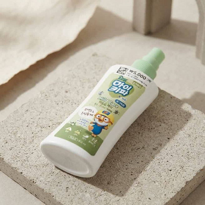 STC 홈키파 마이키파 퓨어 미스트 마일드케어 100ml 모기 기피제 스프레이, 그린(화이트)_뽀로로와친구들(뽀로로)