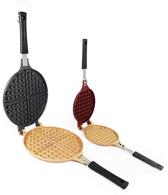 국산 대형 와플팬 크로플팬 와플메이커 티타늄코팅 인덕션 가스레인지 겸용 점보, 미니, 1개