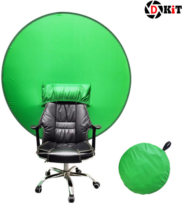 크로마키 스크린 개인촬영 의자 거치식 크로마키 스크린 접이식 간편보관 개인촬영 간편설치, 크로마키+삼각대+클램프세트, 1개