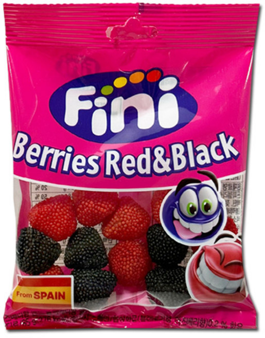 피니 라즈베리향 앤드 블랙베리향 젤리 85g, 12개