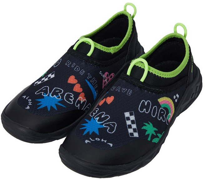 아레나 A4AC1OS91 BLK ARENA x HIRO 아동 드로잉 아쿠아슈즈