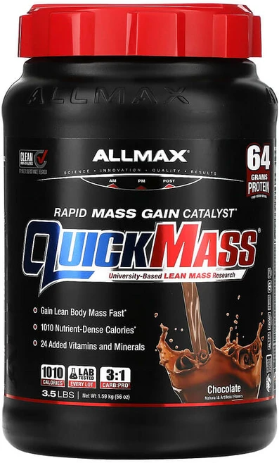 ALLMAX QuickMass® 빠른 질량 증가 촉매 초콜릿 1.59kg(3.5lbs) AMX-22982, 1.59kg, 1개 - 쿠팡