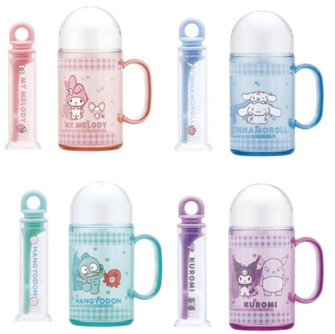 캐릭터 칫솔 케이스 휴대용 칫솔보관통 세면도구 끌림데이, 1개