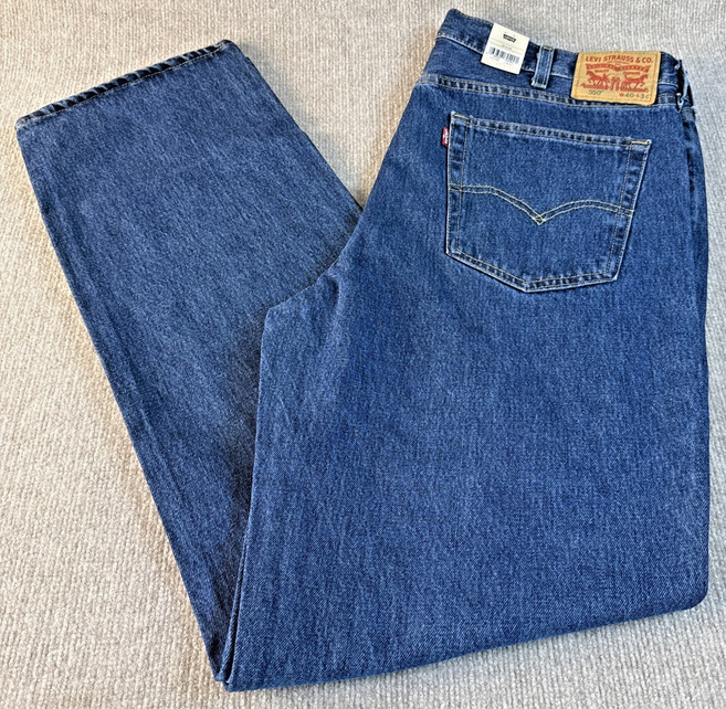 [Levi's] 리바이스 남성용 550 릴렉스드 핏 블루 데님 면 5포켓 진 사이즈 W40 x L34