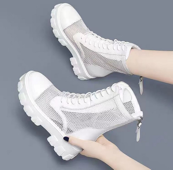 셀럽당망사 워커 봄여름 단화 미끄럼 방지 통굽 샌들