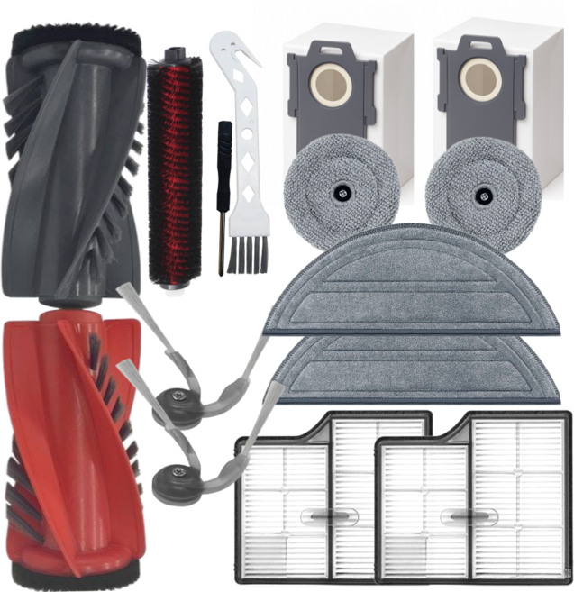 비브랜드 호환 로보락 소모품 S9 MaxV ultra 소모품, 1세트, 14pcs