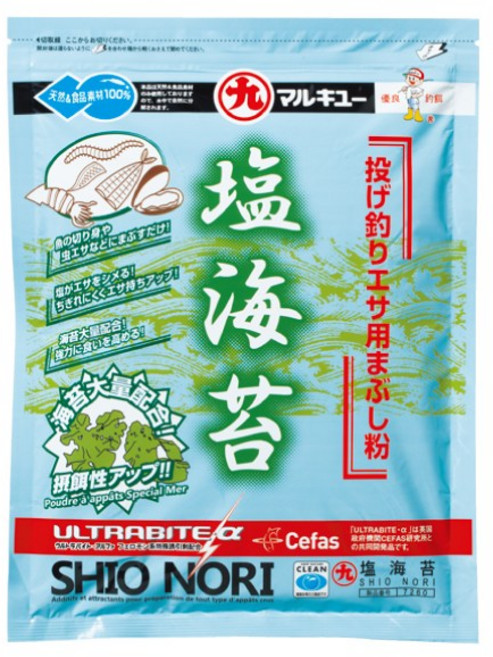 마루큐 원투낚시 미끼 염장소금 미끼염장 은혜피싱, 시오노리(해조류성분), 1개