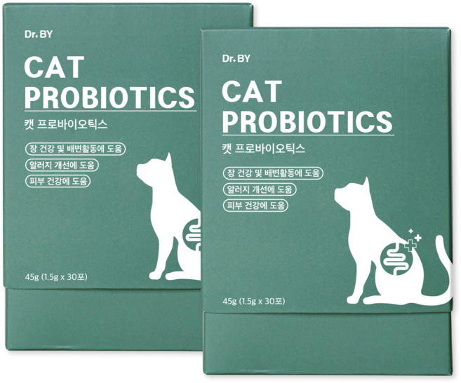 닥터바이 캣 프로바이오틱스 영양제, 2개, 장건강/유산균, 30회분