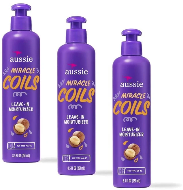 오지 미라클 코일 리브인 모이스처라이저 위드 마카다미아 오일 Aussie Miracle Coils Leave-in Moisturizer, 3개, 251ml - 쿠팡
