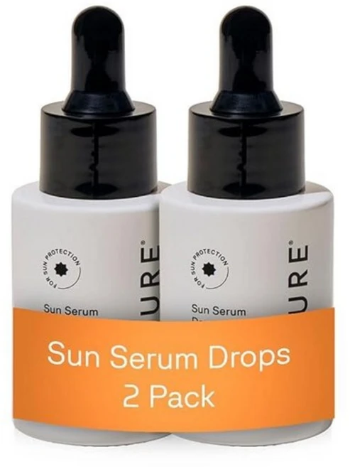 Acure Sun Serum Drops SPF 30 - 광범위한 스펙트럼 보호 기능이 있는 하이드레이팅 자외선 차단 세럼 뷰티 글로우 라이트 & 시어 UV 쉴드를 위한 스킨, 30ml - 쿠팡